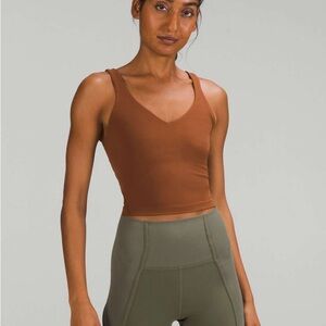 Lululemon Roasted Brown Align Tank Size 12